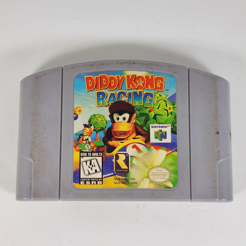 Nintendo 64 Diddy Kong Racing N64 Game Cartridge NUS-006 USA Rare Retro Gaming